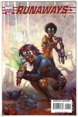 Runaways #28 Nic Klein Zombie Variant Marvel 2005 Joss Whedon VF/NM-image