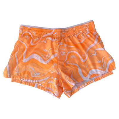 Fabletics Women's Breathe Mid Rise Run Shorts Orange Marble Size XL-image