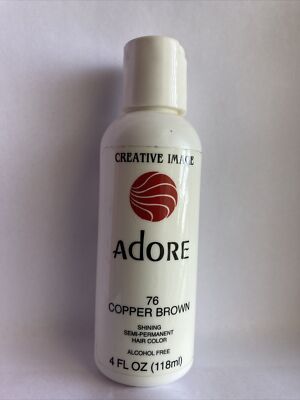 Adore by Creative Image Semi Permanent Hair Dye Color 118mL, #76 COPPER BROWN-image