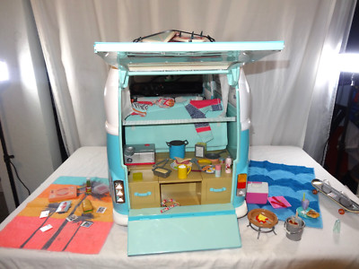 American Girl Doll Joss Surf Bus Volkswagen Van Joss Bikini Surf Swim Set Surfbo-image