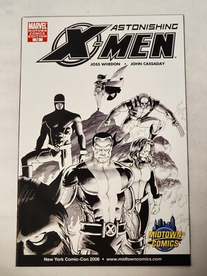 ASTONISHING X-MEN #13 MIDTOWN COMICS NYCC 2006 VARIANT JOSS WHEDON MARVEL CR4-image