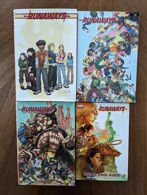RUNAWAYS RARE HARDCOVER SET VOL 1-3 + Dead End Kids BRIAN VAUGHN JOSS WHEDON HTF-image