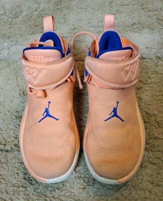 Nike Youth Jordan Why Not  Basketball Sneakers Orange Royal Size 4Y. -image
