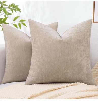 decorUhome Couch Throw Pillow Covers 18x18 Set of 2, Decorative-image