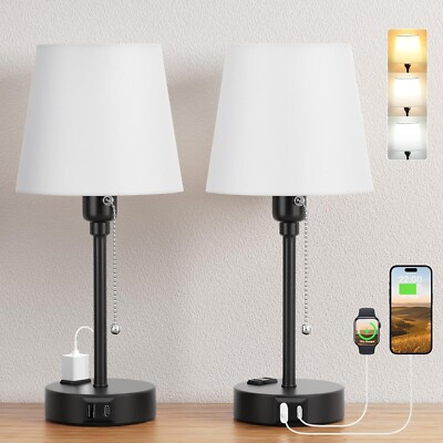 2x Lamparas De Mesa Luces Elegante Modernas Cristal Para Sala Dormitorio Cocina-image