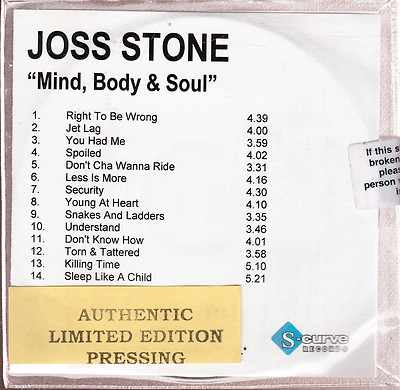 joss stone mind body & soul cd promo-image