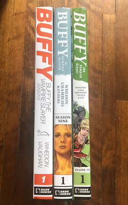 RARE LOT Buffy The Vampire Slayer Season 8-10 *3 Hardcover Books* Like New- Cult-image