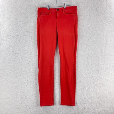 Vince Orange Denim Skinny Leg Jeans Womens Mid-Rise Casual Stretch Size 29-image