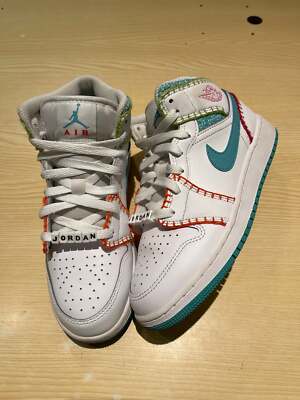 Size  5Y/6.5W - Jordan 1 Mid Multi Knit (GS) DM6218-100 Pre-Owned-image