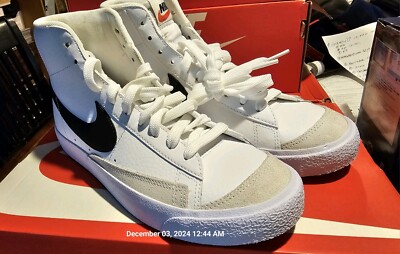 Nike Blazer Mid '77 (GS) Team Orange White/Black Shoes DA4086-100 Sz 5.5-image