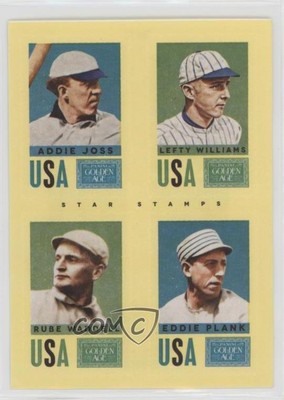 2014 Golden Age Star Stamps Eddie Plank Rube Waddell Addie Joss Lefty Williams-image
