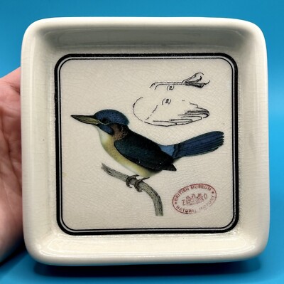 Creative Co-Op British Museum Ceramic Bird Soap Dish Keys Coins Candy Decor Dish-image