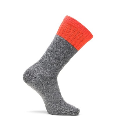 Marl Wool Mid Calf, Pack of 2, Color: Hunter Orange, Size: Large-image