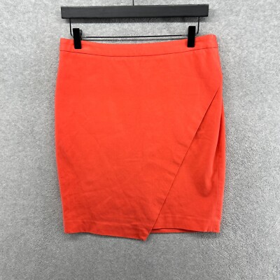 Banana Republic Skirt Womens Size 8 Coral  Straight Pencil Knee Length-image