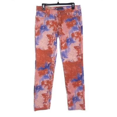 Levi's Mid Rise Skinny Jeans Women's 12 Medium Orange Blue-image