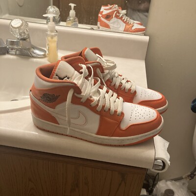 Size 9 - Air Jordan 1 SE Mid Electro Orange-image