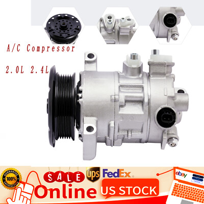 AC COMPRESSOR 2007-2008 JEEP COMPASS, PATRIOT, DODGE CALIBER 2.0L / 2.4L New-image