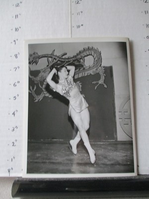 CBS TV show photo 1950s TOAST OF TOWN Ed Sullivan ice skater Carol Lynne dragon-image