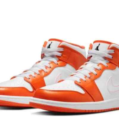 Size 9.5 - Air Jordan 1 SE Mid Electro Orange-image