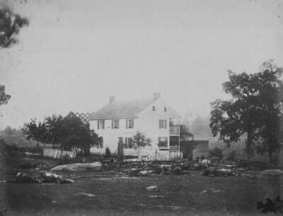 Trossell's House, battle-field of Gettysburg by Timothy H O'Sullivan Ships Free-image