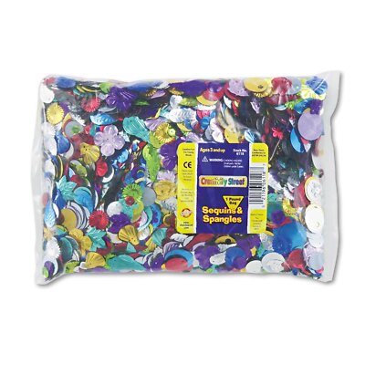Creativity Street 6118 Sequins Spangles Classroom Pack Assorted Metallic-image