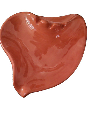 Vintage Mid Century  Clay color Ashtray MCM-image