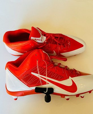 NEW Nike Alpha Pro Flywire TD Mid Football ORANGE Cleats Mens Size 16 599025-181-image