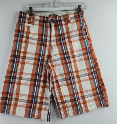 Cherokee Orange Plaid Womens Size 16 Bermuda Shorts-image