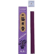 Morning Star Incense joss Sticks by Nippon Kodo - Lavender - 50 Stick & Holder-image