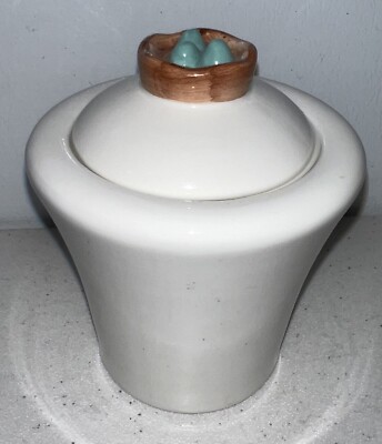 Rare Creative Co-Op bird nest jar 4.5” ML4D-image