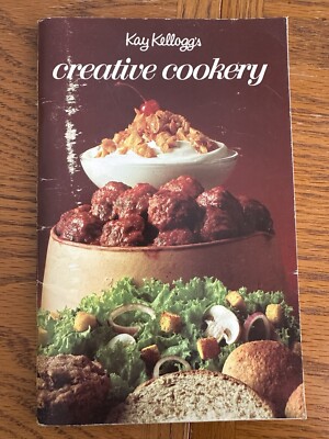 Vintage 1971 Kellogg Company Creative Cookbook Recipes Cook Book Paperback-image