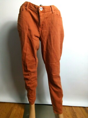 Banana Republic Heritage Women`s Jeans Size-29 Orange Denim 99% Cotton Designer--image