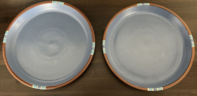 2 Dansk MESA SKY BLUE Dinner Plates 10 3/8