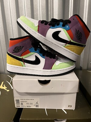Size 8W - Air Jordan 1 SE Mid Lightbulb W (Tried On, OG ALL)-image