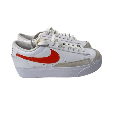 Nike Blazer Low Platform Summit White Orange size 6.5-image