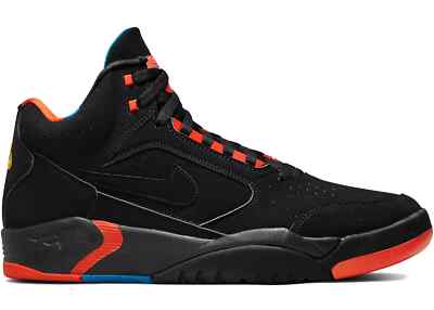 Nike Air Flight Lite II Mid Black Team Orange Size 7.5. DQ7687-001-image