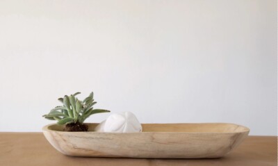 Decorative Paulownia Wood Bowl-image
