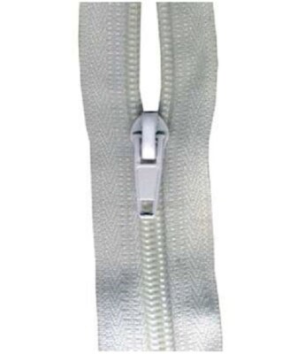 White Heavy Duty Make A Zipper (2.74 metre roll with 12 zip pulls)-image