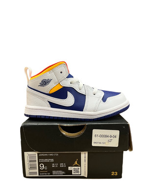 Nike Air Jordan 1 Mid PS Laser Orange 23. 640734-131 Size 9C-image
