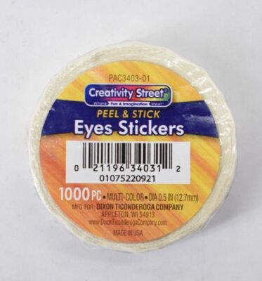 Creativity Street Peel & Stick Wiggle Eyes 1/2