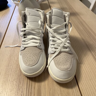 Size 11 -  Jordan 1 Mid SE Craft White 2022-image