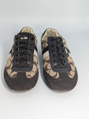 Coach Joss Sneakers Women's Size 9 Authentic Shoes Brown Tan-image