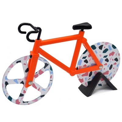 Creative Dough Divider Wheels Slicer Bike Shaped Stainless Steel Household Co...-image
