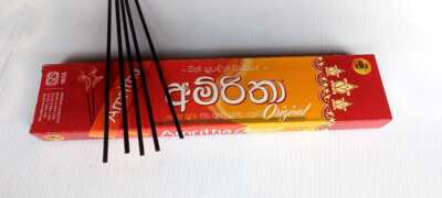 Amritha Natural High Quality Fragrance Incense Joss 24 Sticks Aromatherapy New-image