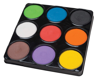 Creativity Street Tempera Cakes 9 Assorted Colors, 1 Count (Pack of 1)-image