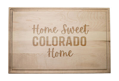 Creative Products Home Sweet Colorado Home 17 x 11 Maple Cutting Board-image