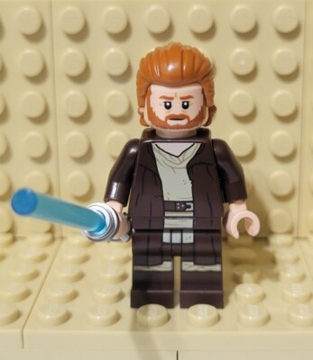 Obi-Wan Kenobi - Dark Brown Robe, Dark Orange Mid-Length Hair with Ruffled Back-image