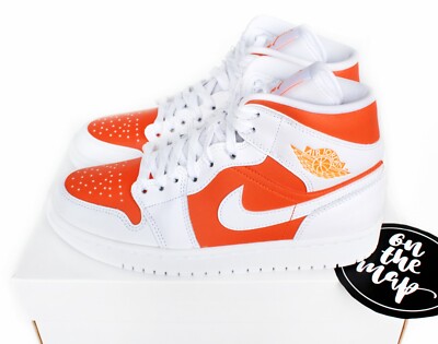 Nike Air Jordan 1 Retro Mid SE W Bright Citrus Orange UK 4 5 6 7 CZ0774-800 New-image