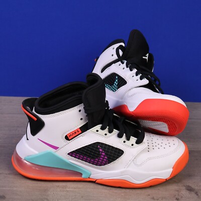Jordan Mars 270 White Hyper Violet Total Orange Kids 4.5Y BQ6508 102-image