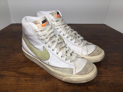 Nike Blazer '77 Mid Barely Volt White Shoes Sneakers CZ1055-108 Women's Size 7.5-image